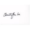 Image 1 : Christopher Lee signature cut. GFA Authenticated