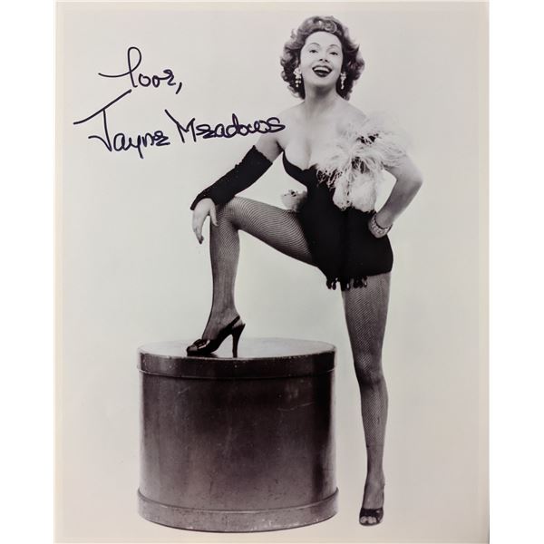 Jayne Meadows signed photo