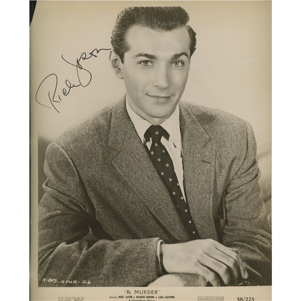 Rick Jason signed Combat photo