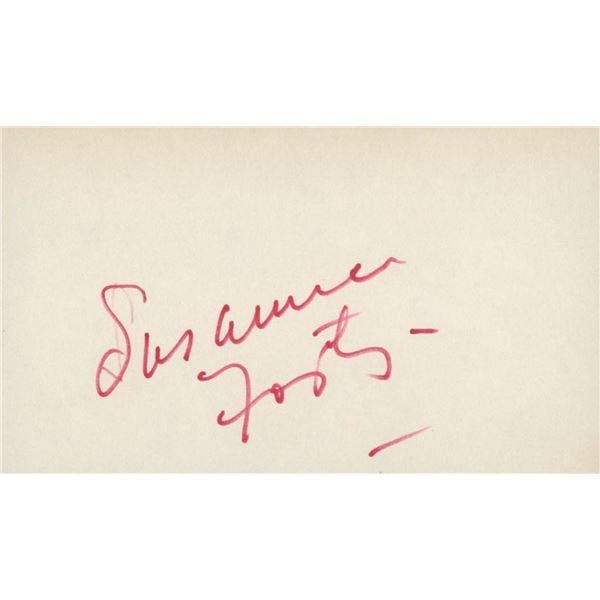 Susanna Foster original signature