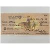 Image 1 : Paul Shaffer signed check