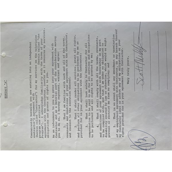 Scott McKenzie signed contract