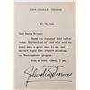 Image 1 : John Charles Thomas Signed Note