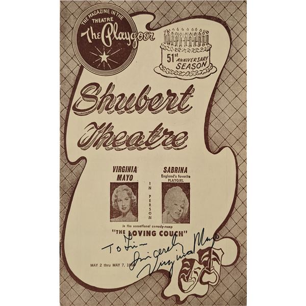 Virginia Mayo and Renie Riano Signed Playbill