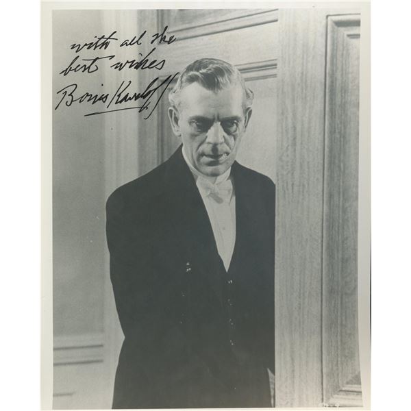 Boris Karloff signed photo