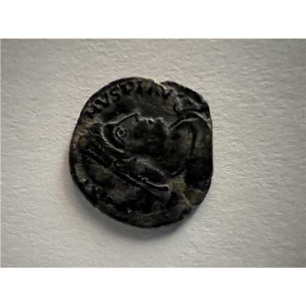 Bronze Roman coin circa 370 AD. 1 inch