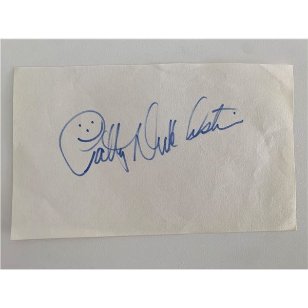 Actress Patty Duke Aston original signature