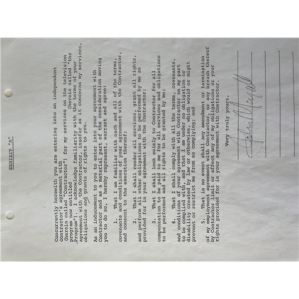 John Mayall signed contract