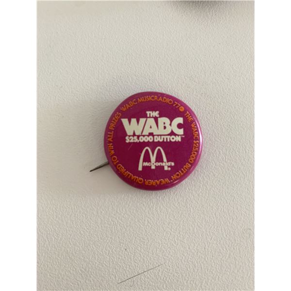 McDonalds the WABC vintage pin