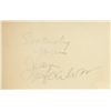 Image 1 : Jean Harlow signature cut. GFA Authenticated