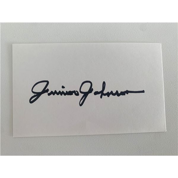 Indy Car Racer Jimmie Johnson original signature