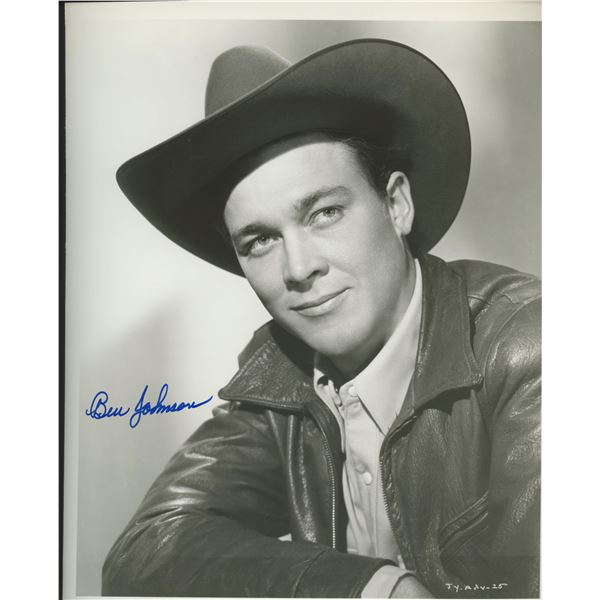 Ben Johnson signed photo