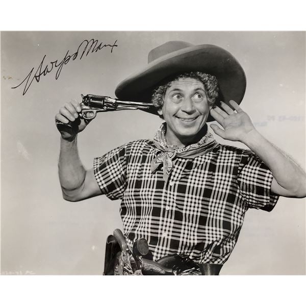 Harpo Marx Signed Photo. GFA Authenticated