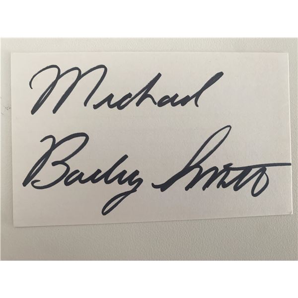 Michael Bailey Smith original signature