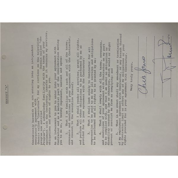 Chris Jones signed contract