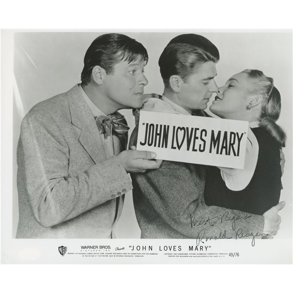 Ronald Reagan signed movie photo. GFA Authenticated