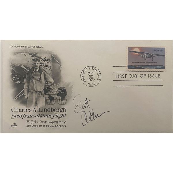 Astronaut Scott Altman signed Solo Transatlantic Flight 50th Anniversary cover