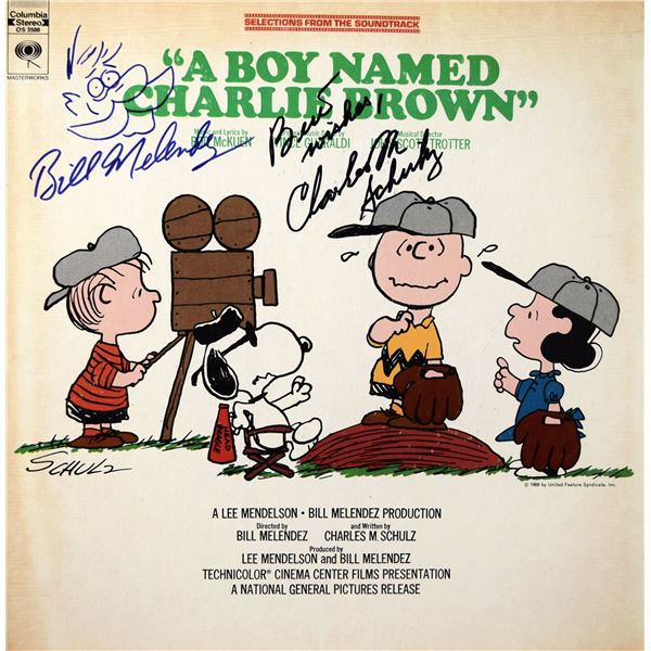 Peanuts A Boy Named Charlie Brown signed soundtrack album