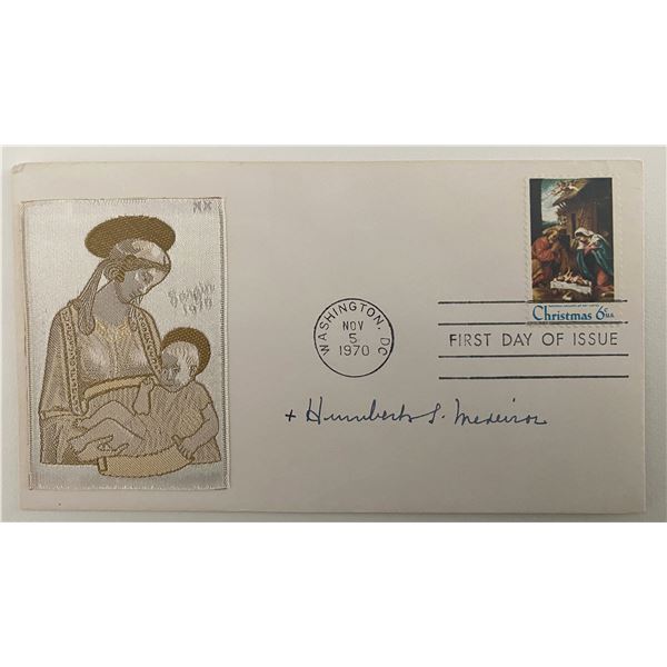 Cardinal Humberto Medeiros signed envelope