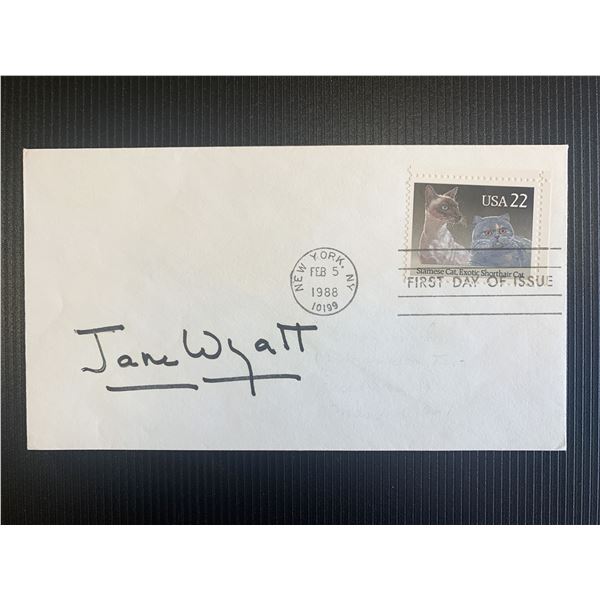 Jane Wyatt signed first day cover