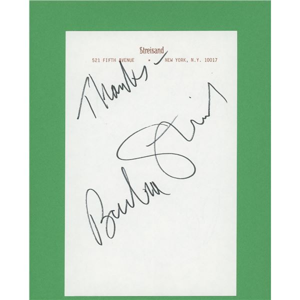 Barbara Streisand signature cut
