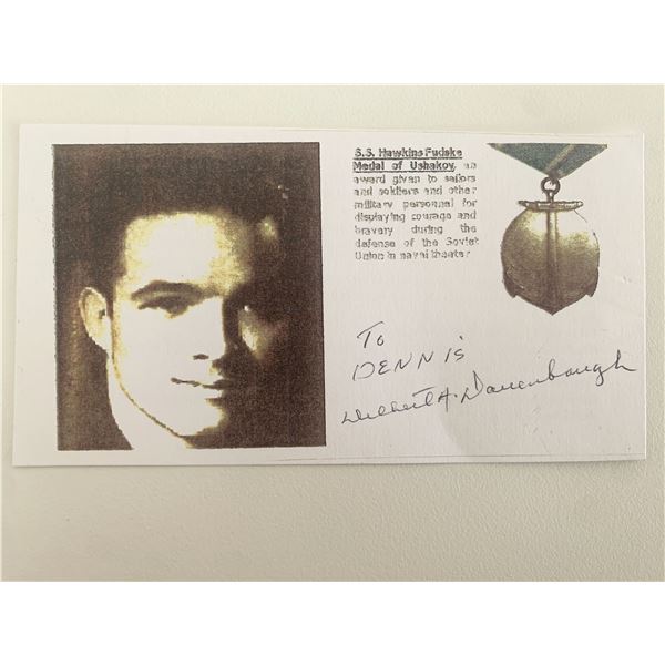 Delbert Dauenbaugh signed card