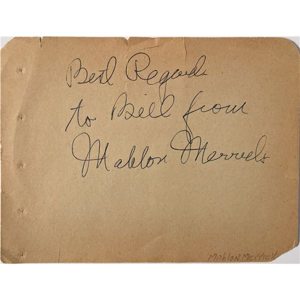 Mahlon Merrick Signature Cut