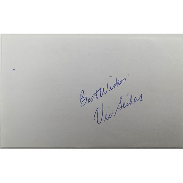 Tennis Player Vic Seixas signed note