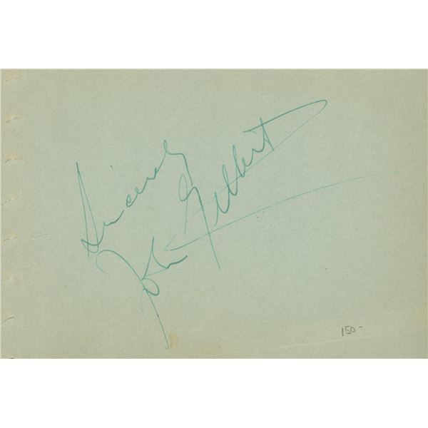 John Gilbert signature cut