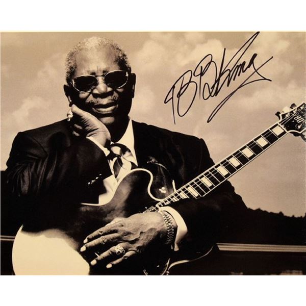 B.B. King signed promo photo