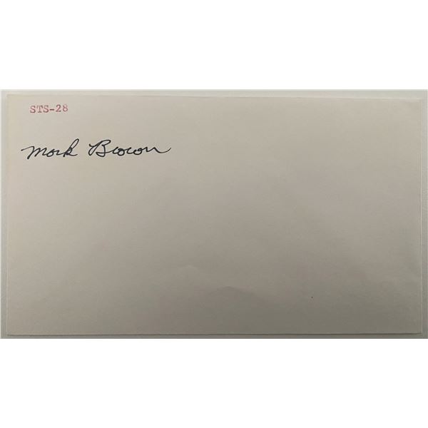 Astronaut Mark Brown signature