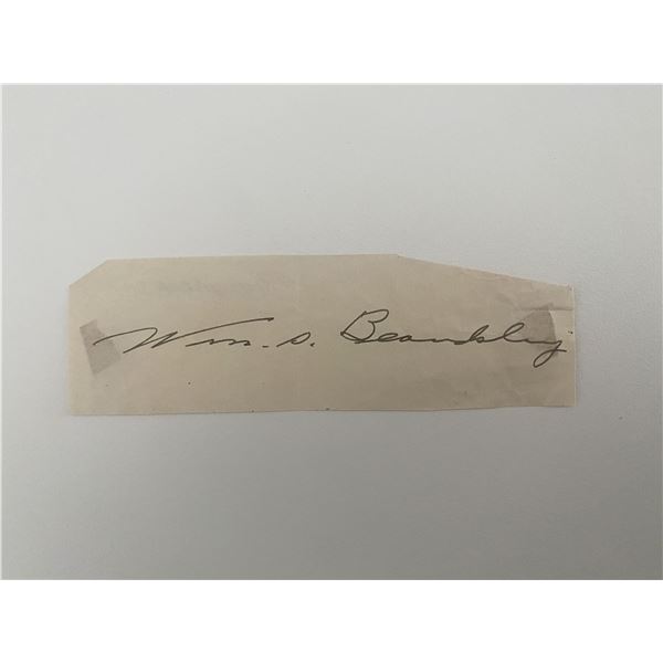 Iowa's 31st Governor William S. Beardsley original signature