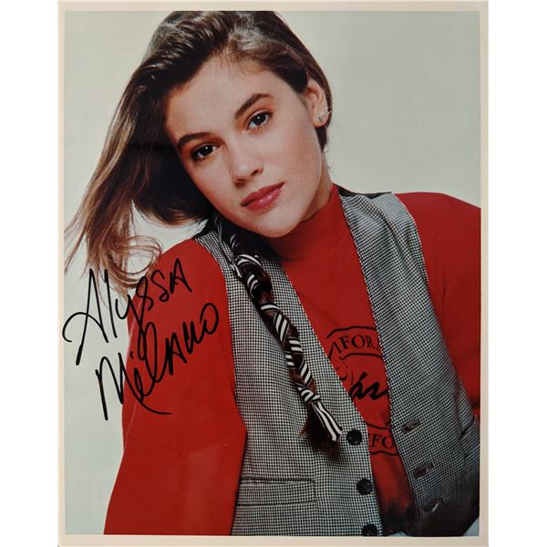 Alyssa Milano signed photo