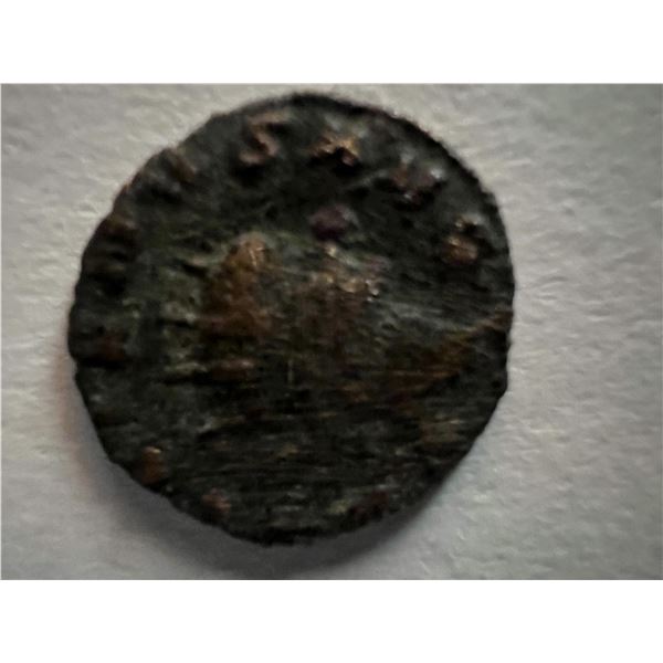 Bronze Roman coin circa 370 AD. 1 inch