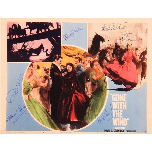Gone With The Wind cast signed lobby card