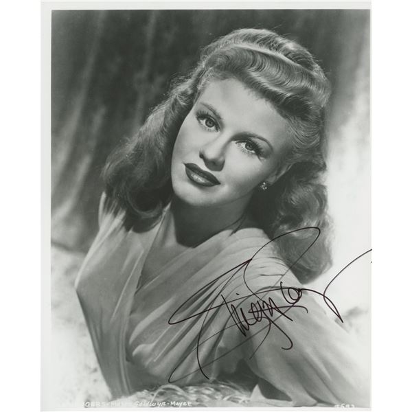 Ginger Rogers signed photo. GFA Authenticated