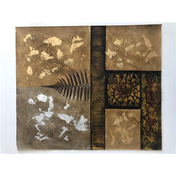 Textured Fern original painting on canvas original painting on canvas