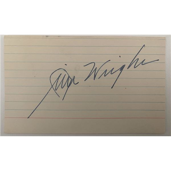 Texas Congressman Jim Wright original signature