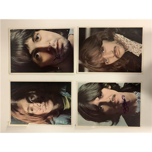 The Beatles White album signed insert photos