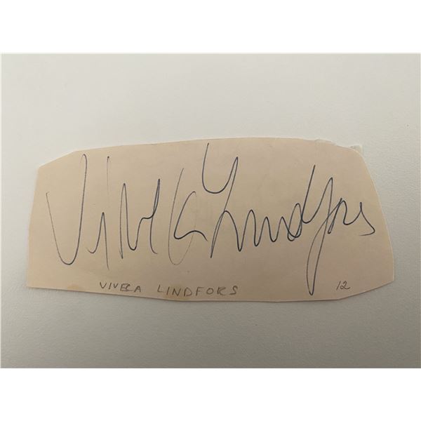 Stargate Actress Viveca Lindfors autograph