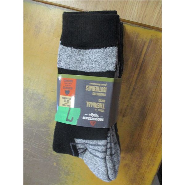 NEW:  MEN'S MOUNTAIN RIDGE THERMAL SOCKS (SIZE 10 - 13) - 4 PAIR