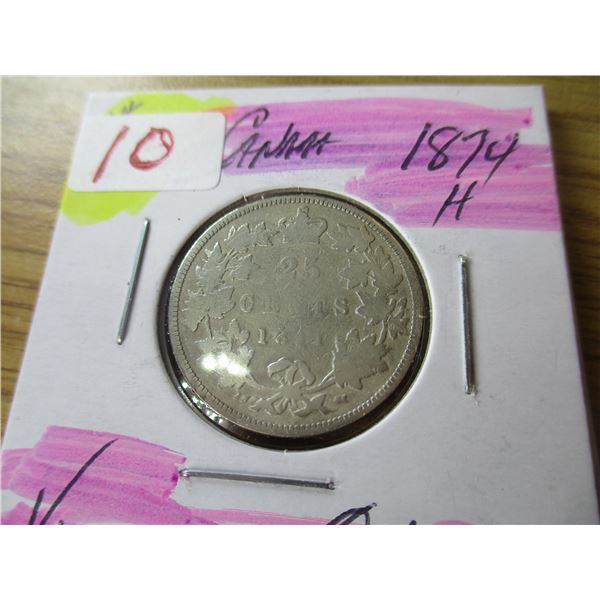 1883H VG VICTORIAN CANADA QUARTER