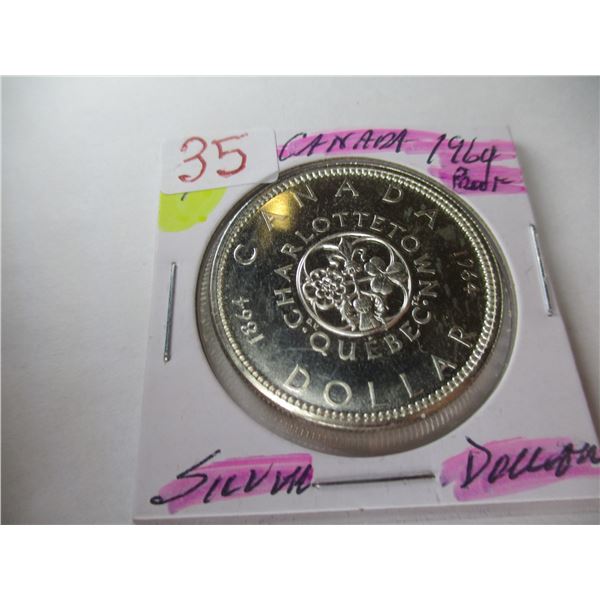 1964 CANADA PROOF SILVER DOLLAR