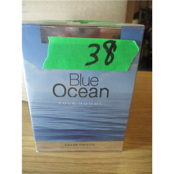 NEW:  BLUE OCEAN MEN'S SPRAY EAU DE TOILETTE COLOGNE (100 ML)