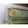 Image 2 : 2 - 1973 SEQUENTIAL SERIAL NUMBER CANADA $1 BILLS