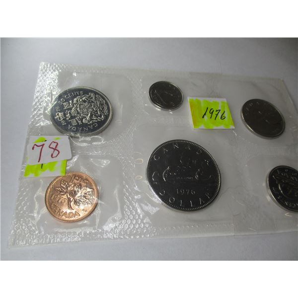 1976 PROOF CANADA MINT SEALED COIN SET