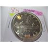 Image 1 : 1951 CANADA SILVER DOLLAR