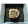 Image 1 : NEW:  18 KT GOLD PLATED CZ RING (SIZE 8)