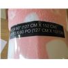 Image 2 : NEW:  CORAL COLOR FLEECE THROW (50" X 60")