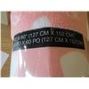 Image 2 : NEW:  CORAL COLOR FLEECE THROW (50" X 60")
